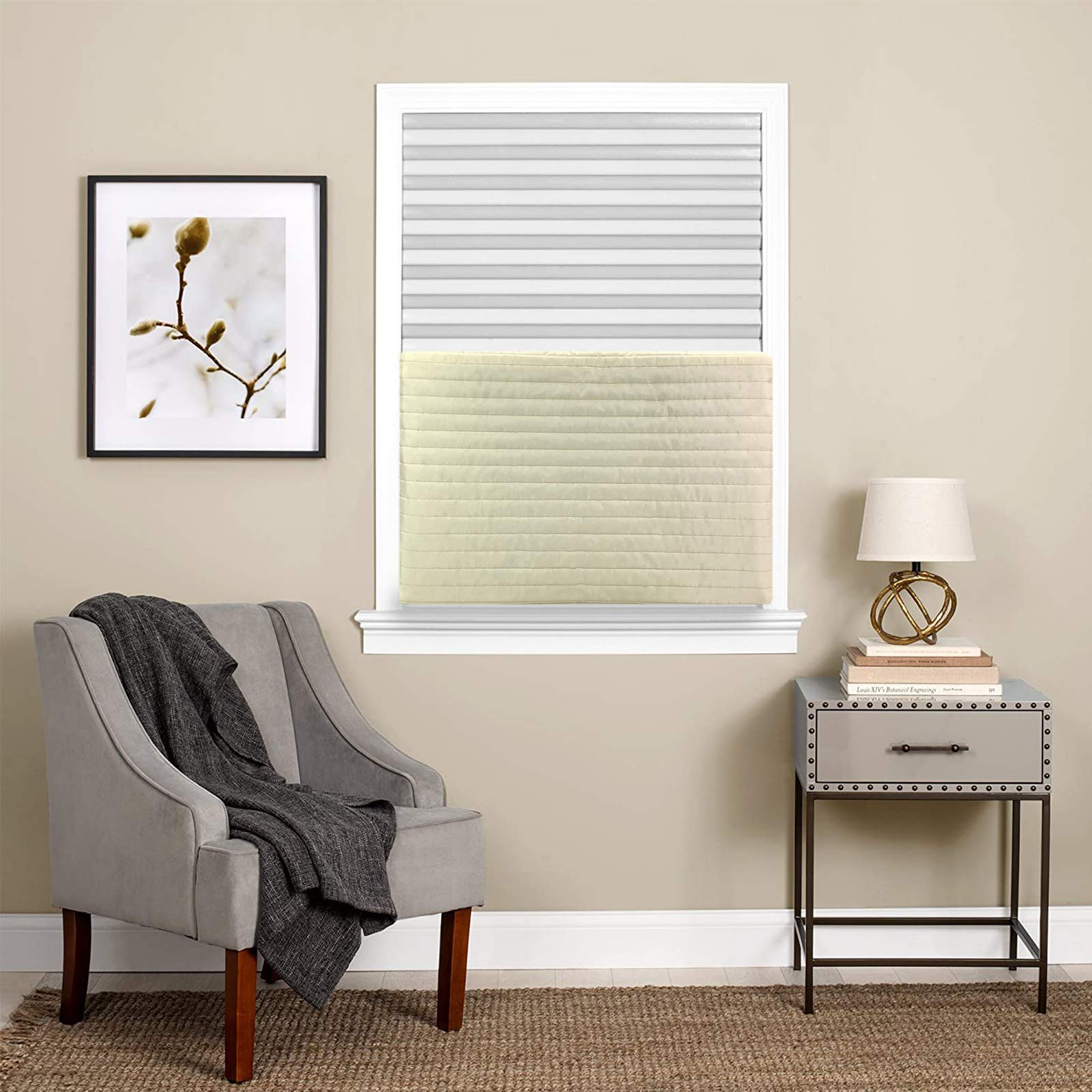 Homydom Indoor Air Conditioner Cover AC Unit Covers (Beige, 28"x20"x3.5")