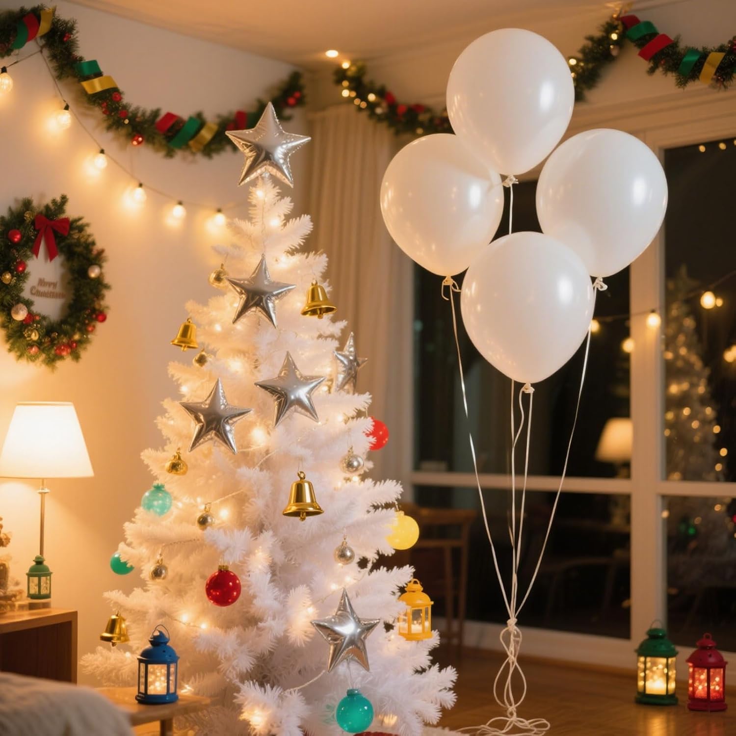 White Balloons | 100pcs Pearl Latex Party Balloons for Weddings, Graduations & Celebrations
