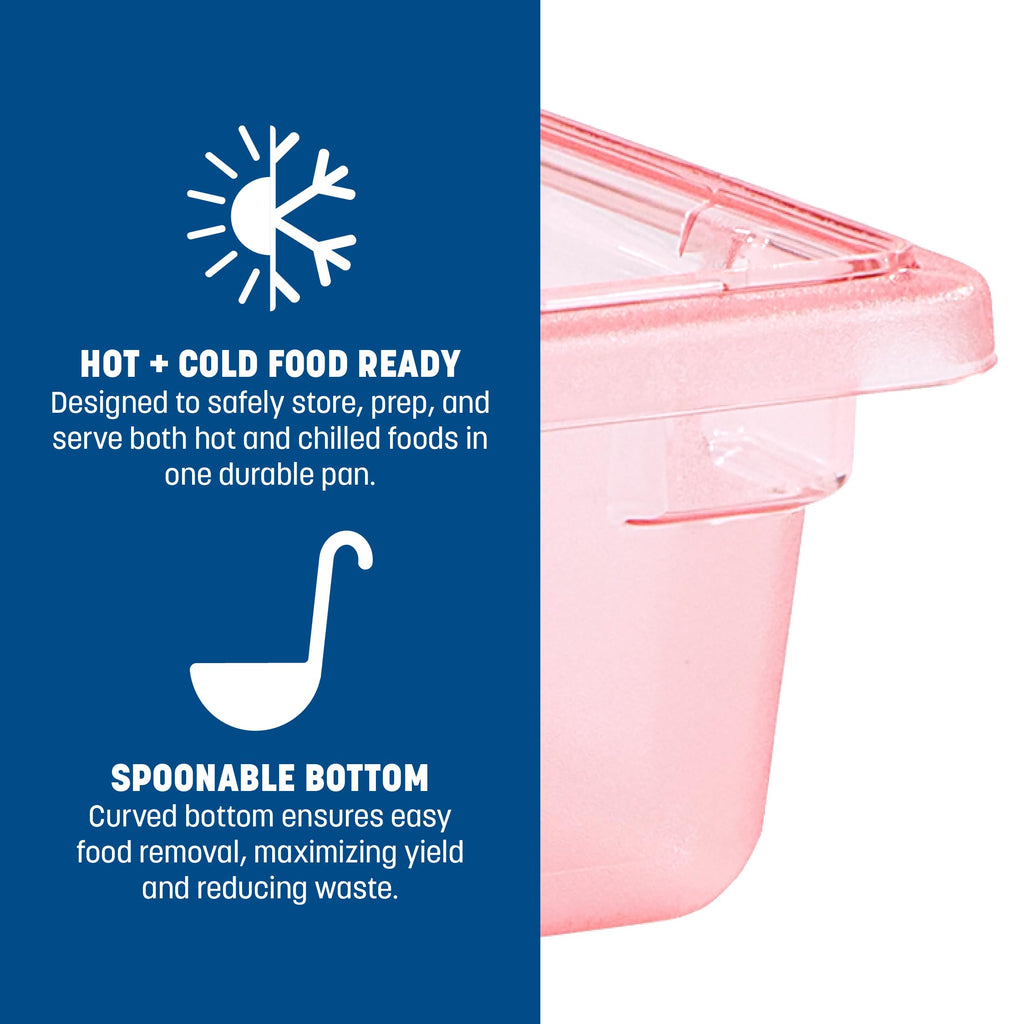 Carlisle FoodService Products 10611C05 StorPlus 3.5 Gallon Color-Coded Box 18" x 12" x 6", Red