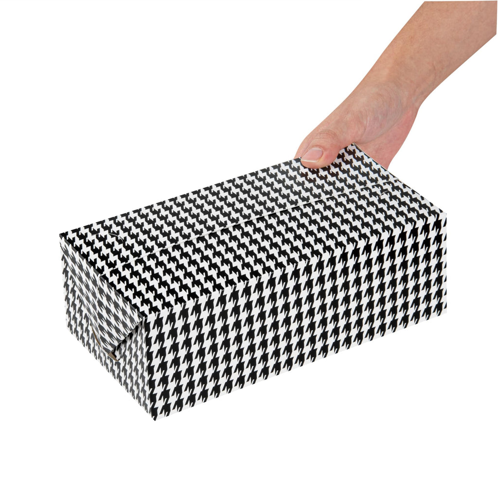 Restaurantware Paper Takeout Box 100 Count 71 Ounce Greaseproof Freezer-Safe Container Spill-Resistant Large Meal Packaging Black