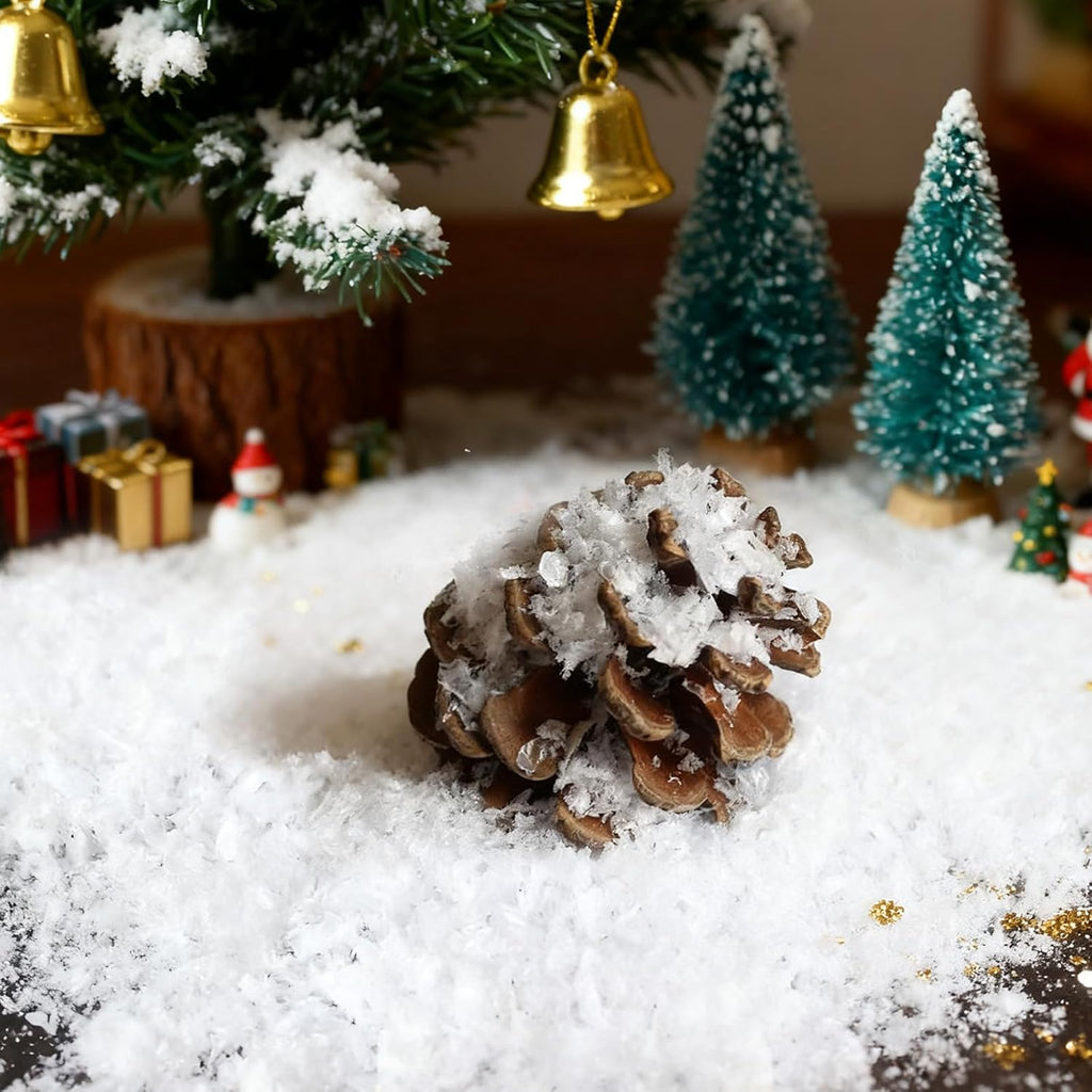 Warmtree Artificial Snow Decoration - Sparkling Fake Snow Powder for Christmas | 200g Gift Filler