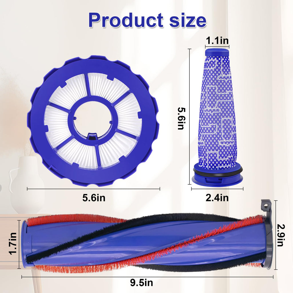 DC50 Roller Brush and Fiter Replacement Compatible With Dyson DC50 Animal Multi Floor Complete Vacuum, Filters Brush Kit, Compare to Part 964705-01 965081-01 965080-01