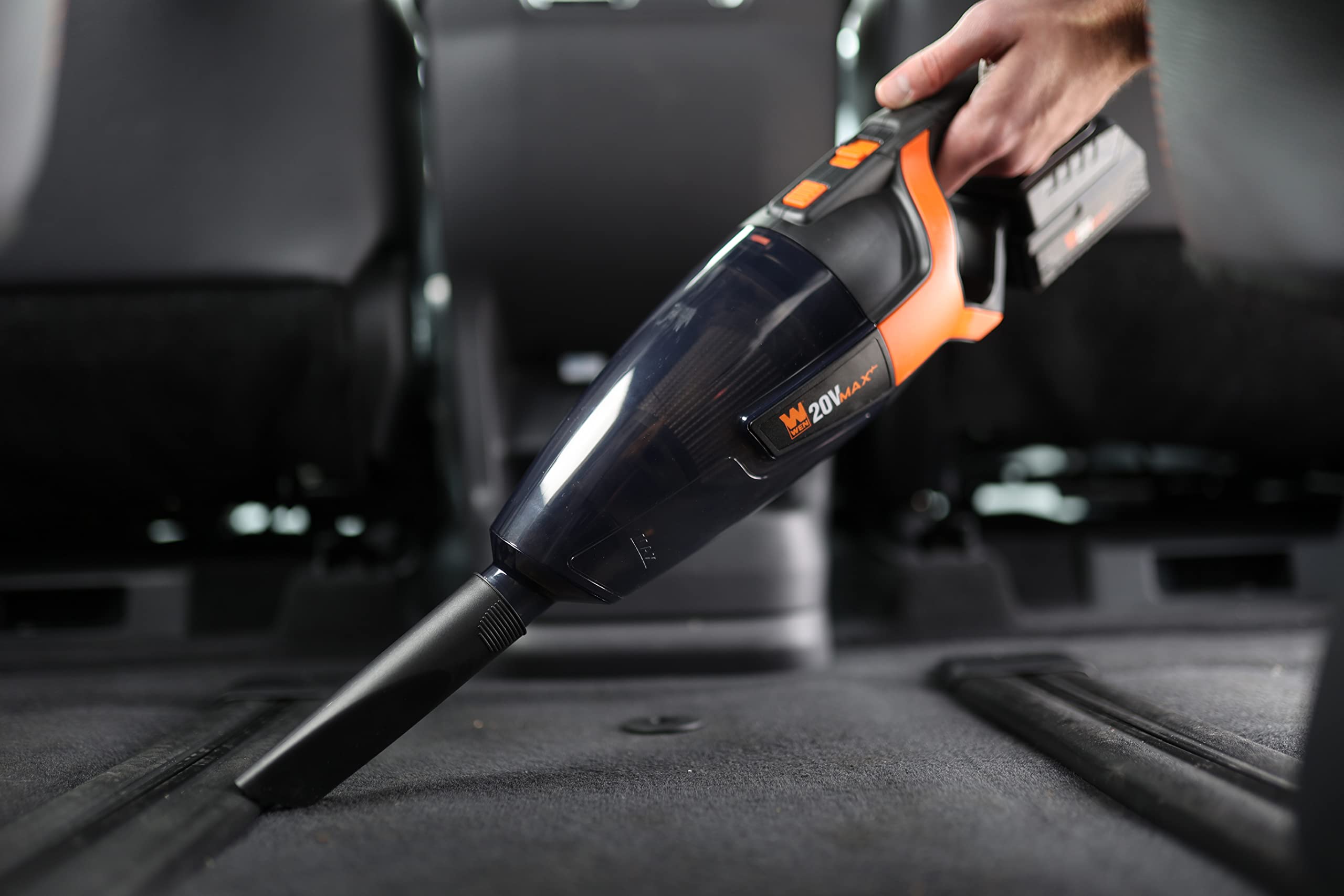 Wen Cordless Vacuum Cleaner, Handheld with 20V Max 2.0 Ah Lithium-Ion Battery and Charger (20861)
