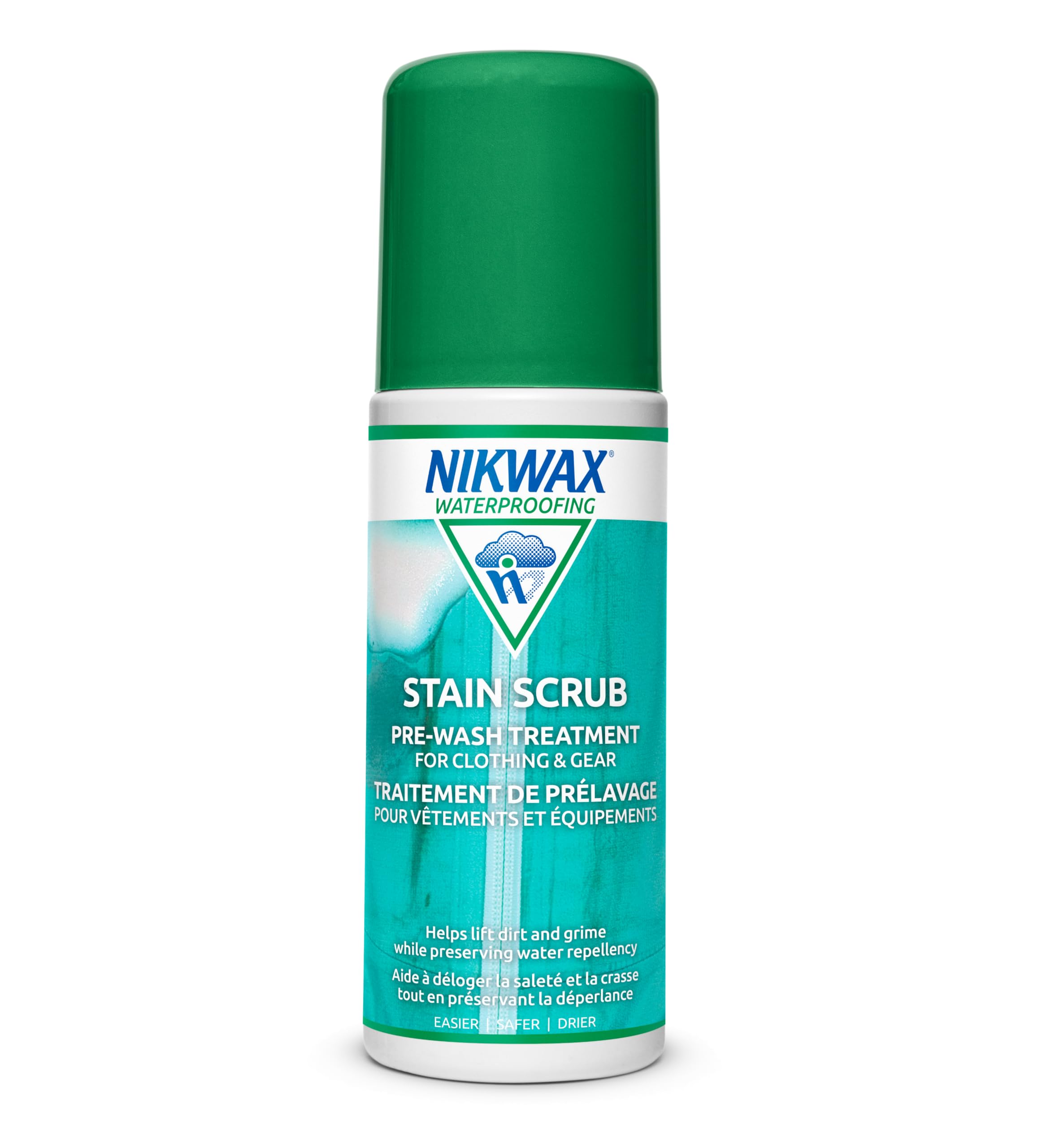 Nikwax Stain Scrub, Pre-Wash Treatment, Removes Stubborn Stains on Outdoor Clothing, Outerwear, Insulated and Down Jackets, Gore-Tex and other Waterproof Gear