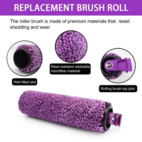 3-Pack Brush Roller for Shark 3-in-1 Steam Mop | Replacement Part Fits Models SD205CCO SD205 SD201 SD201C SD201Q SD200 | Compatible with Shark Floor Steamer