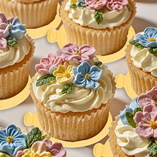 100pcs Mini Cake Boards 3.5 inch Round Gold Cake Base Paper Cupcake Dessert Displays Trays