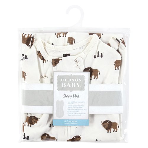 Hudson Baby Unisex Sleep Pod, Wild Buffalo, 0-2 Months