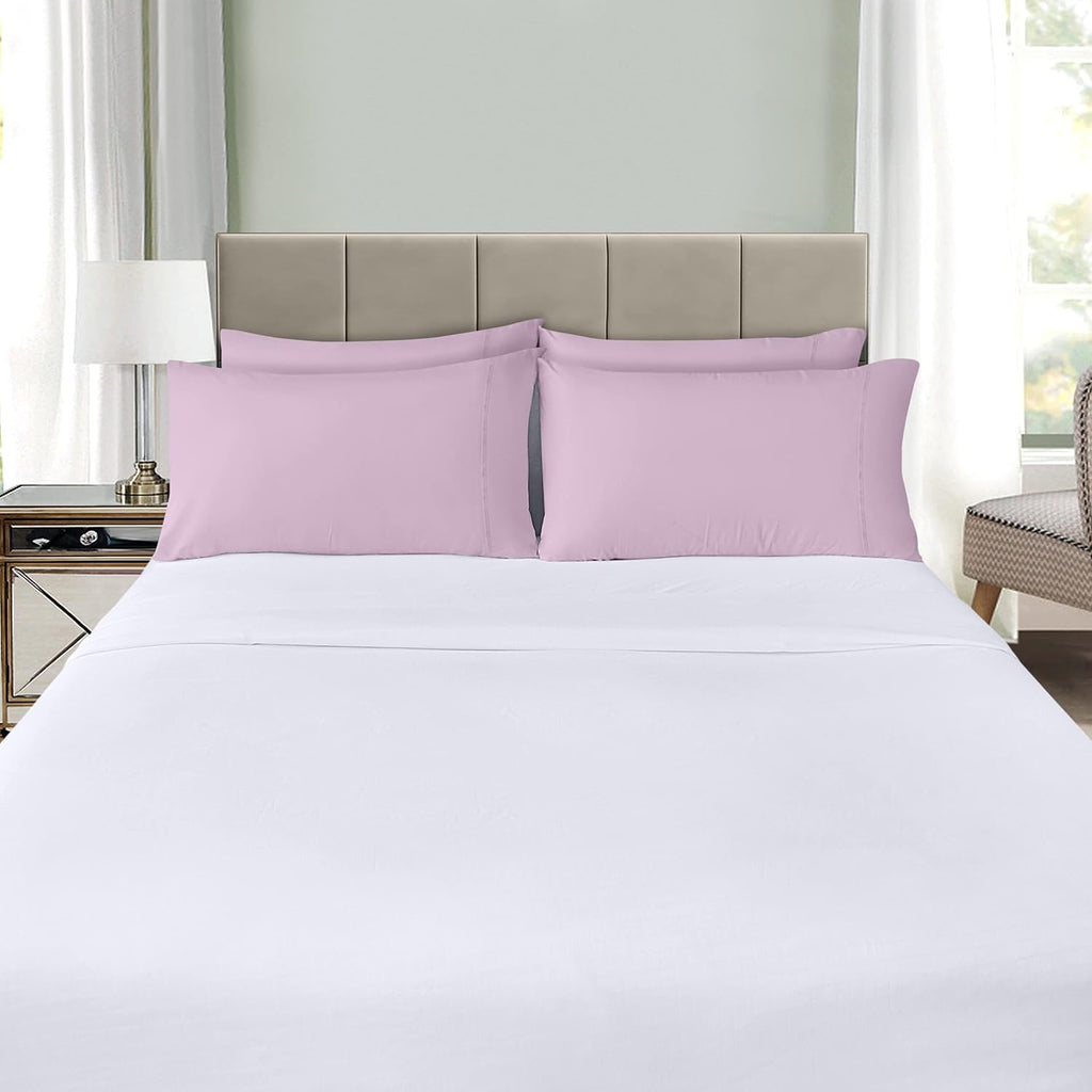 Utopia Bedding Queen Pillow Cases - 4 Pack Soft Brushed Microfiber | Fade Resistant 20 x 30 Inches (Lavender)