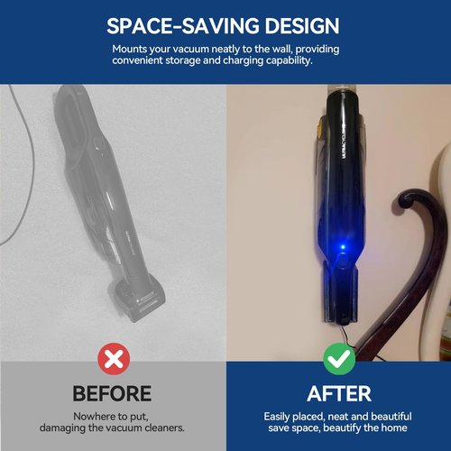 BROQIXIN Wall Mount Vacuum Holder Compatible with Shark Handheld Vacuum Models CH900WM, CH951, CH951C CH901, CH950