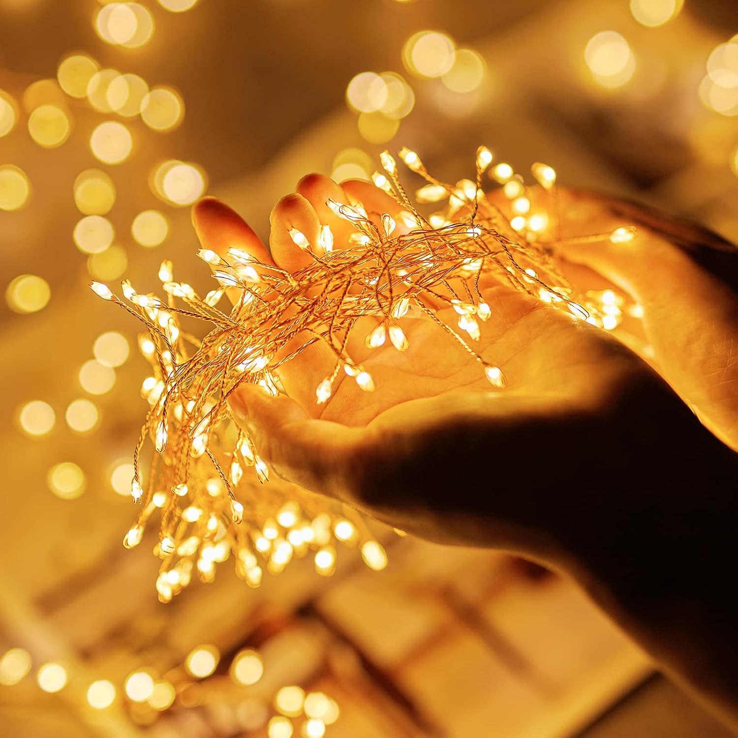 Skiennix 200 LED Fairy Lights - 10Ft Waterproof Copper Wire String Lights with 8 Modes | Warm White