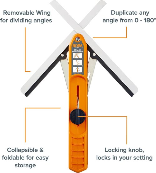 Bora MiteriX Aluminum Wood Duplicator - Precision Angle Tool for Accurate Cuts | 530401