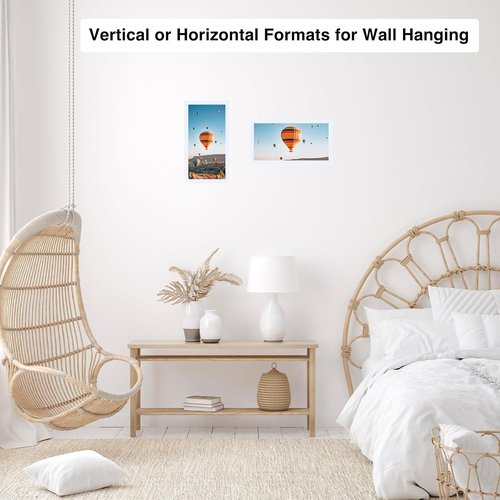 JCJMY 5x9 Picture Frame - White Wall Mount or Tabletop Display | Shatter-Resistant Plexiglass