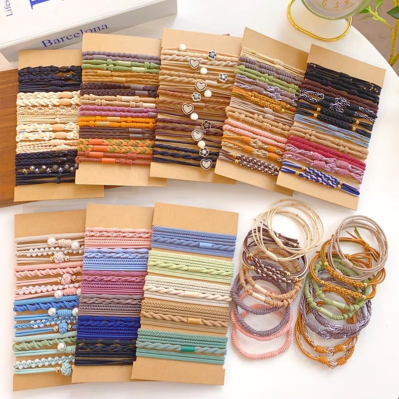 DILBABA Hair Ties Set Gentle High Elasticity Scrunchie Bracelet