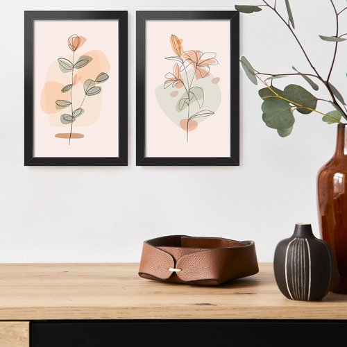 LaVie Home 5.5x8.5 Picture Frame - Classic Black Frame with HD Plexiglas for Vertical/Horizontal Display