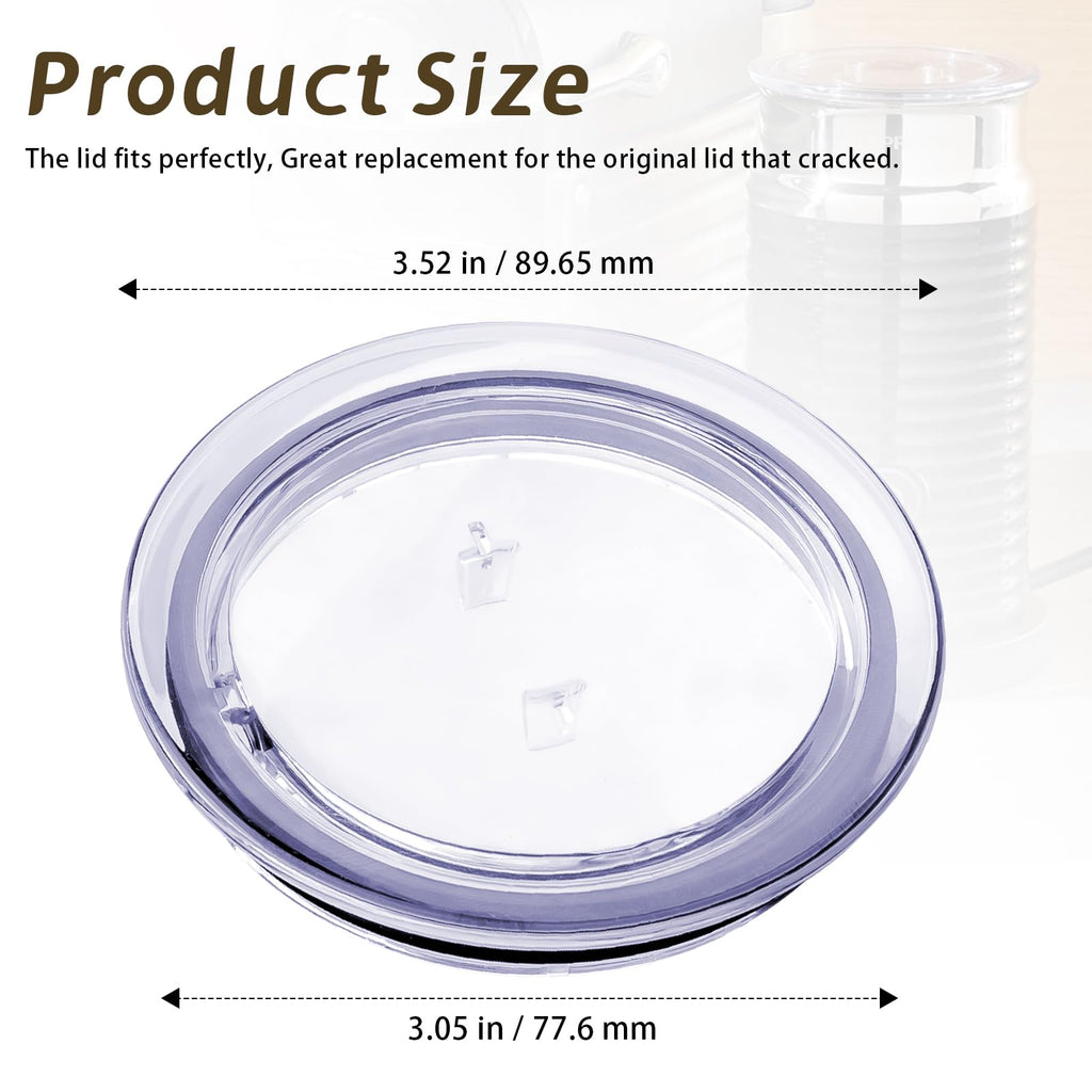 93271 Replacement for Nespresso Aeroccino 3 3R Milk Frother Lid Cover Seal, Lid Cover/Milk Frother Lid Cover fit Parts MS-623697 and 3593 & 3594