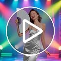 Large Glitter Folding Hand Fan - Premium Bamboo Rave Accessory