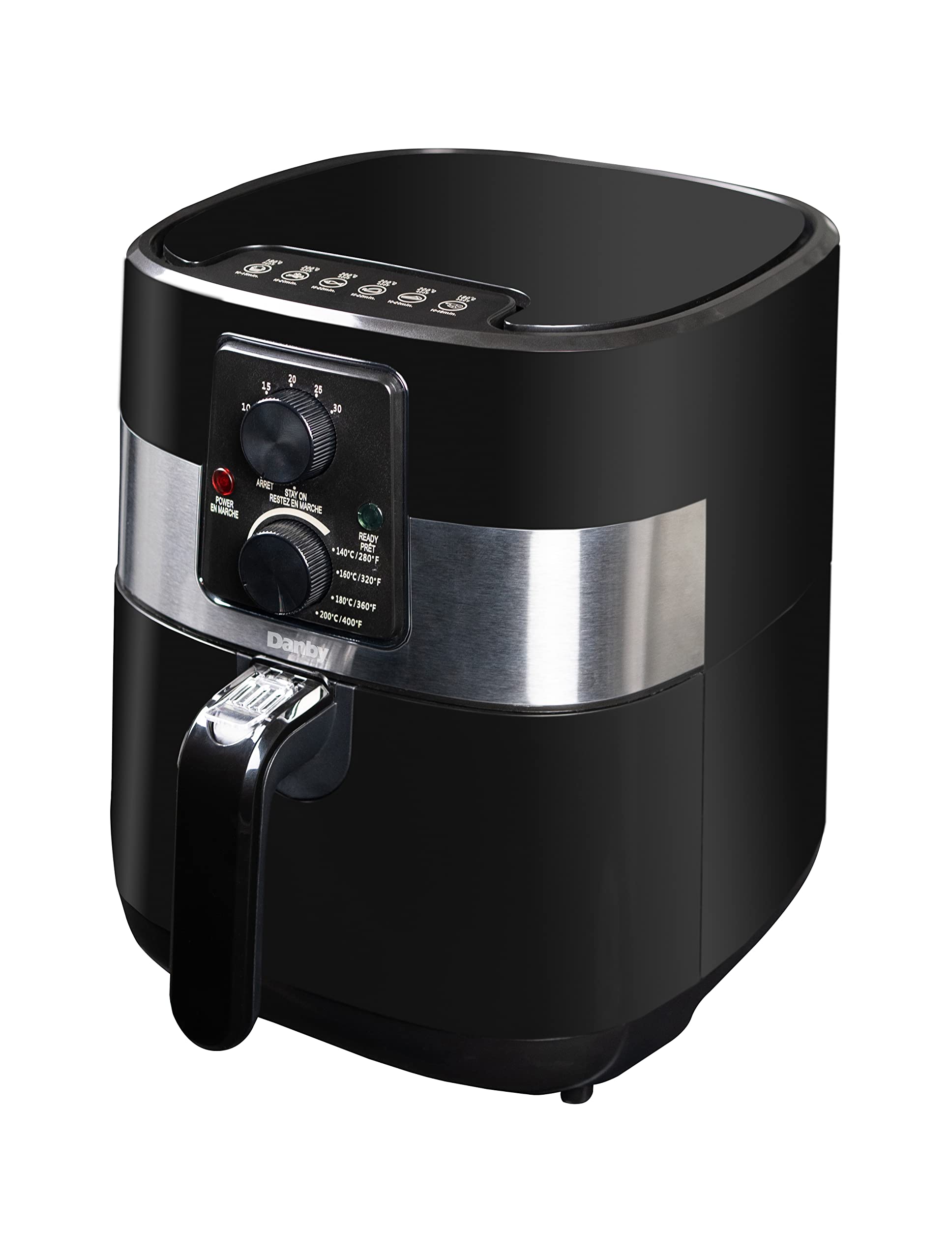 Danby DBAF03224BD11 3.2 Qt./3.5 L Air Fryer in Black with Timer, Adjustable Temperature, and Removeable Basket