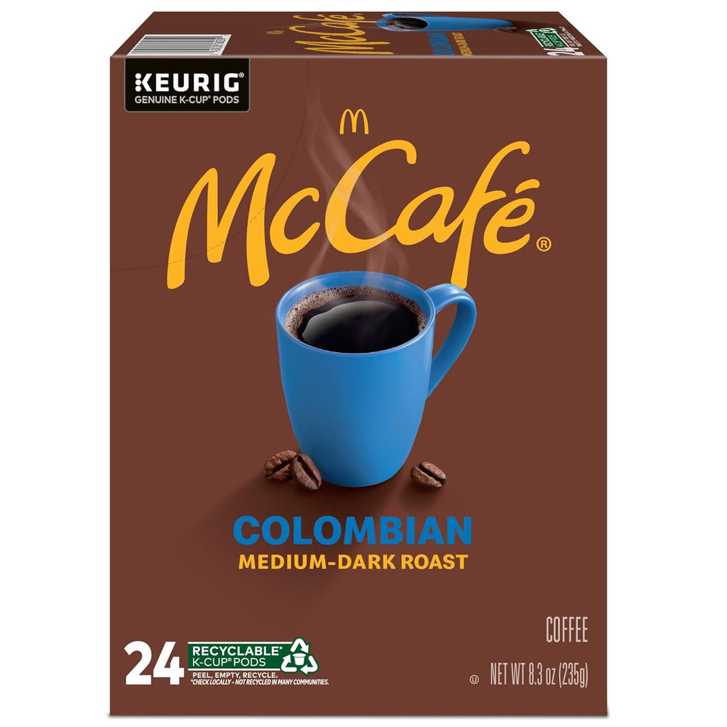 McCafe Colombian Coffee K-Cup Pods - Medium Roast, 96 Count (4 Packs of 24)