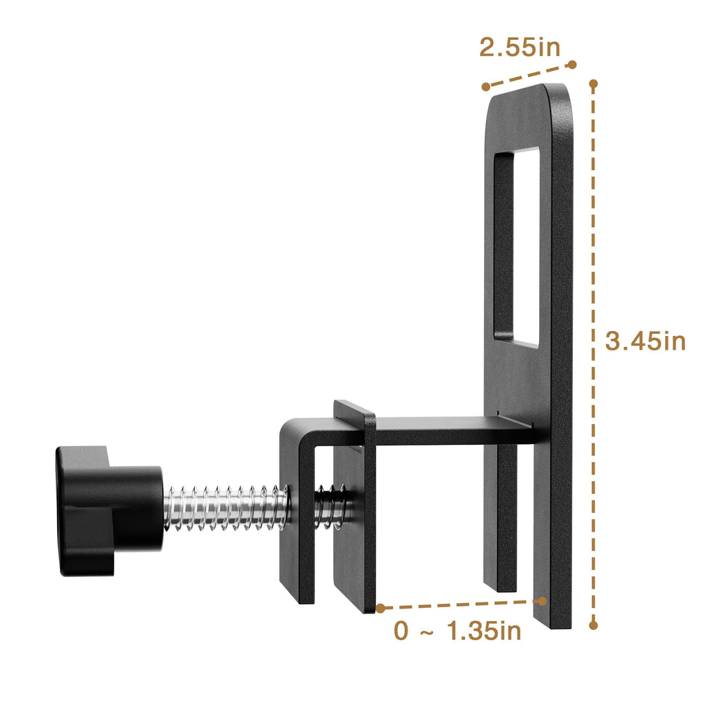 niffgaff 6 PCS Adjustable Anti‑Slip Mattress Slide Stopper Grippers Prevent Mattress Slipping, Metal Bed Frame Holder in Place, Black