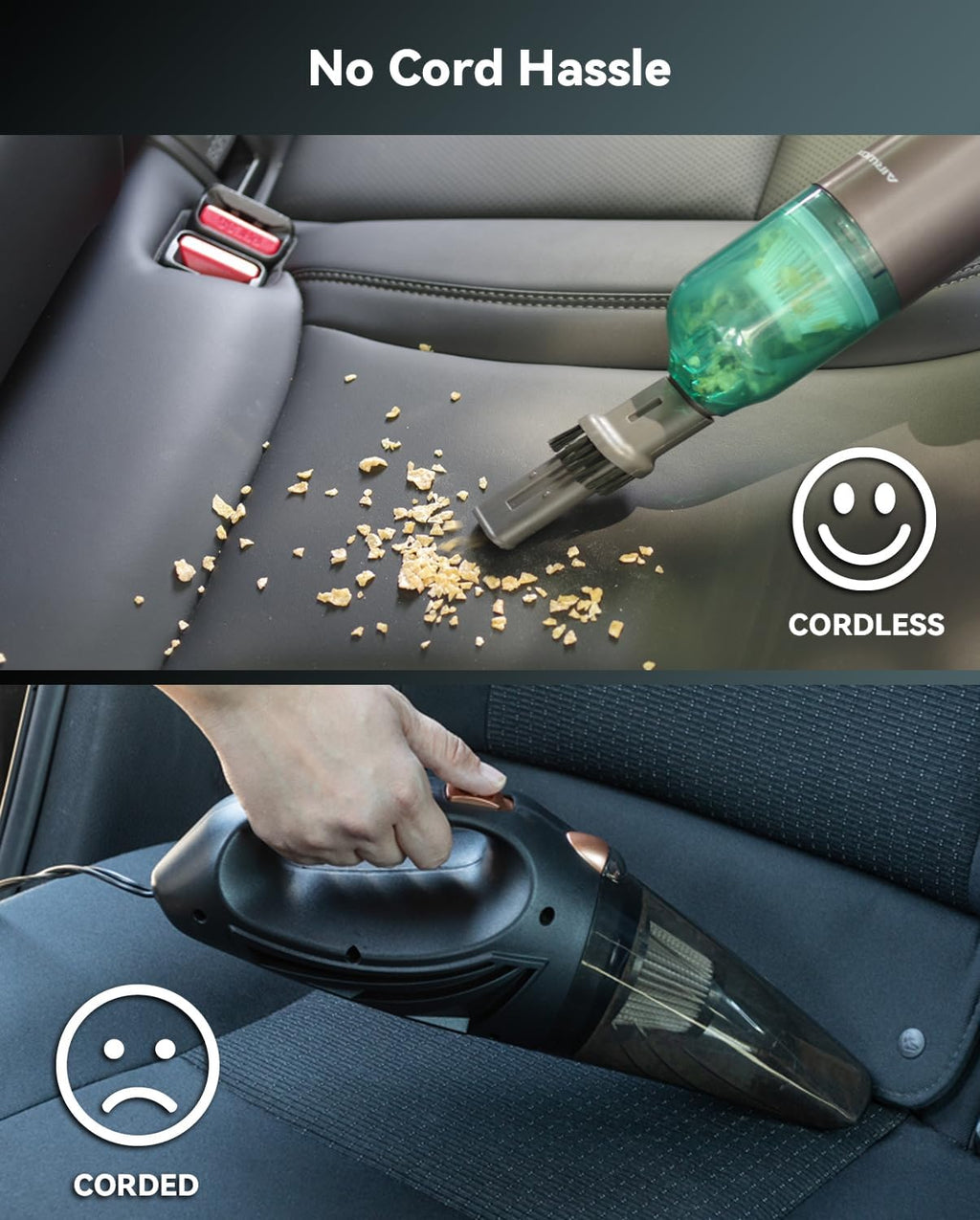 Skiennix Cordless Handheld Vacuum - 13000Pa High Power with Brushless Motor & Blower Accessories