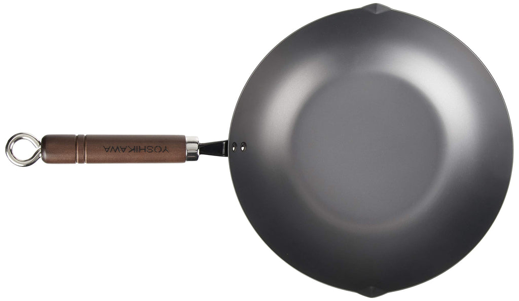Yoshikawa 89911-6 Black Steel Fry Pan, 11