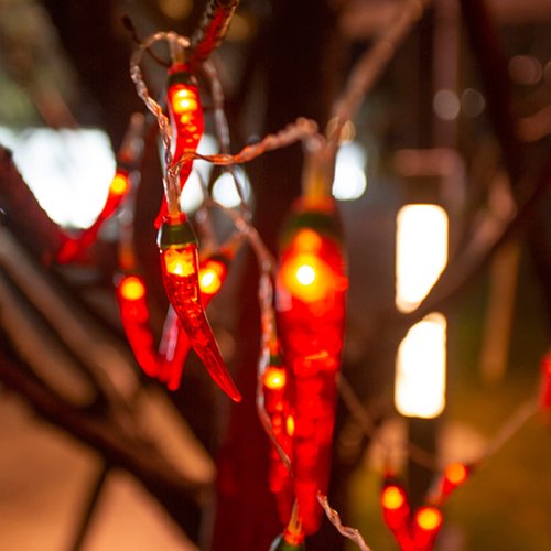 Dreamworth Red Chili String Lights,10ft 20 LED Chili String Lights Battery Operated Fairy Lights for Wedding, Chinese New Year,Spring Festival,Party Decoration,Christmas