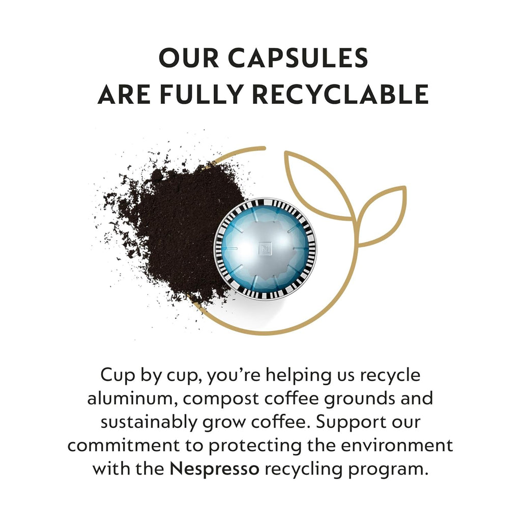 Nespresso Vertuo Ice Leggero Double Espresso Coffee Pods - 50-Count | Brews 2.7 oz.