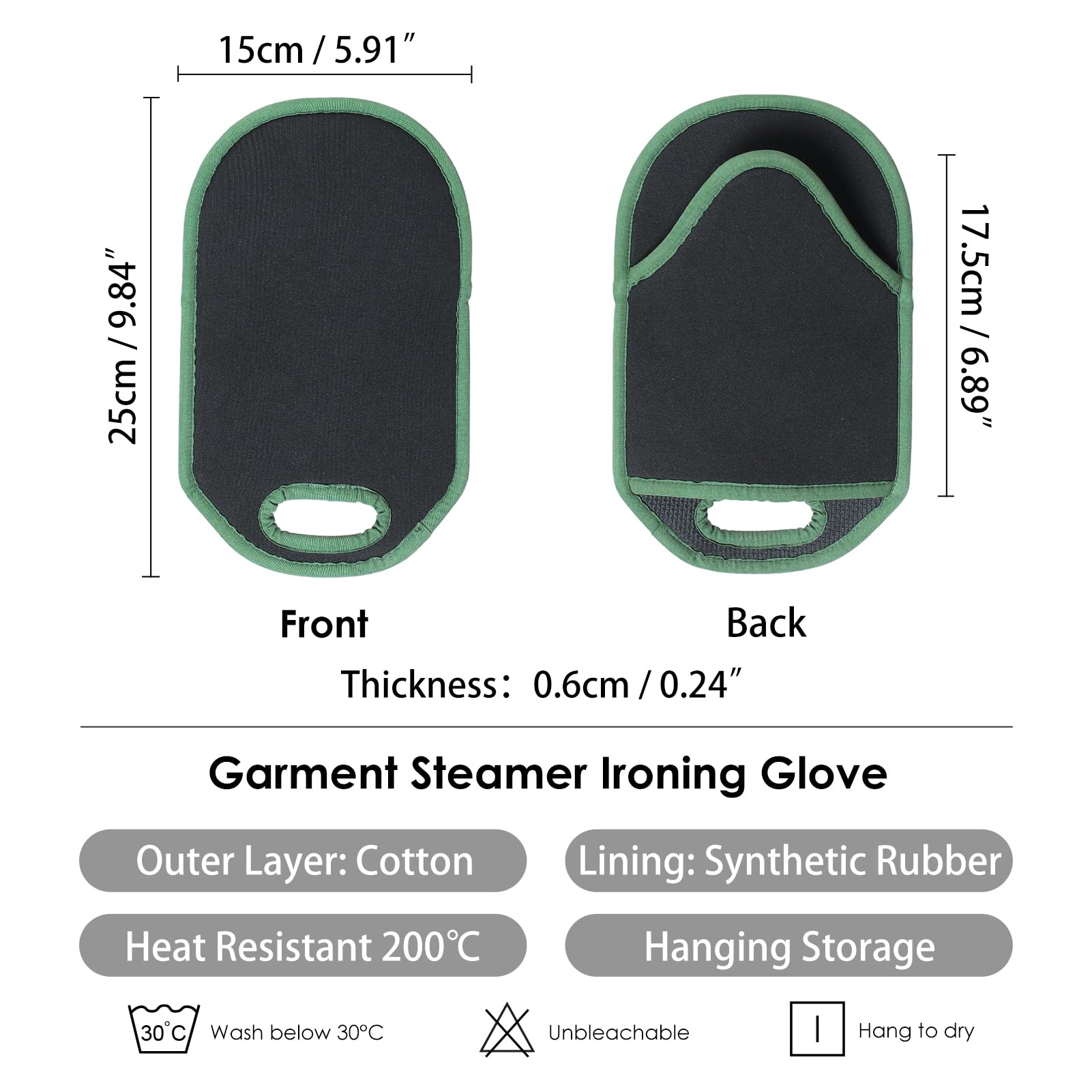 SHIMOYAMA Garment Steamers Glove, 1 Pack Ironing Glove, Heat Resistant Mitt