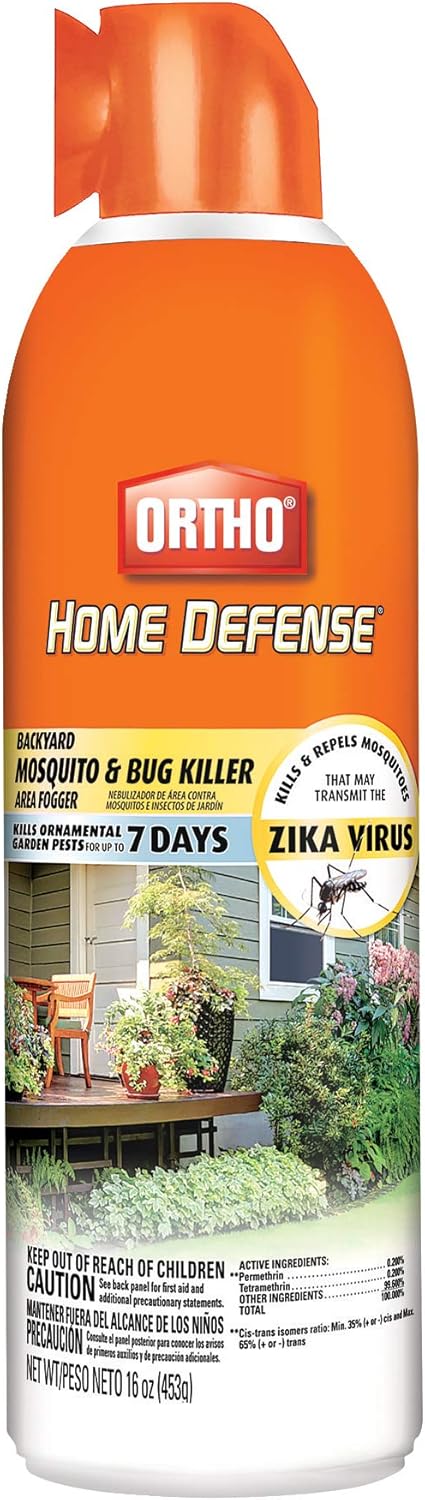 Ortho Home Defense Backyard Mosquito & Bug Killer Fogger - 16 oz | Effective Against Flies, Wasps & More