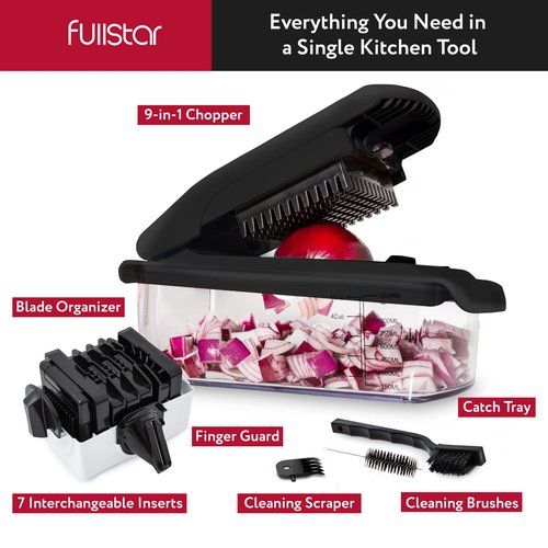 fullstar 9 in 1 Black Chopper + 20 Pack Food Container