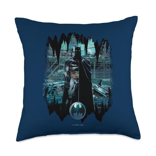 Batman Solo Cave Throw Pillow