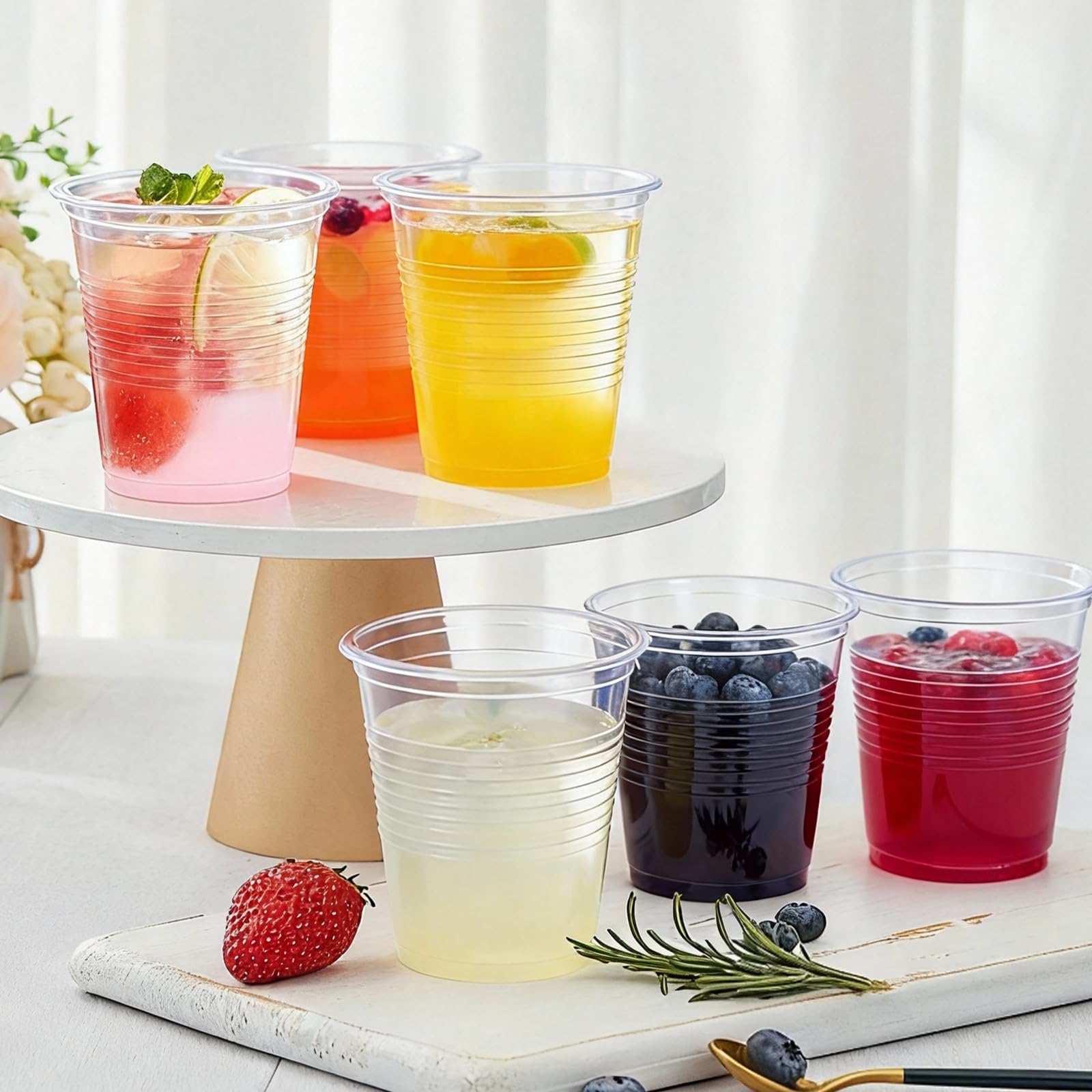 Lamosi 1500 Pack 5 oz Clear Plastic Cups, Small Disposable Bathroom Cups Bulk, 5 Ounce Plastic Cup for Mouthwash, Sample, Transparent Tumblers for Party, Hospital, School and Home