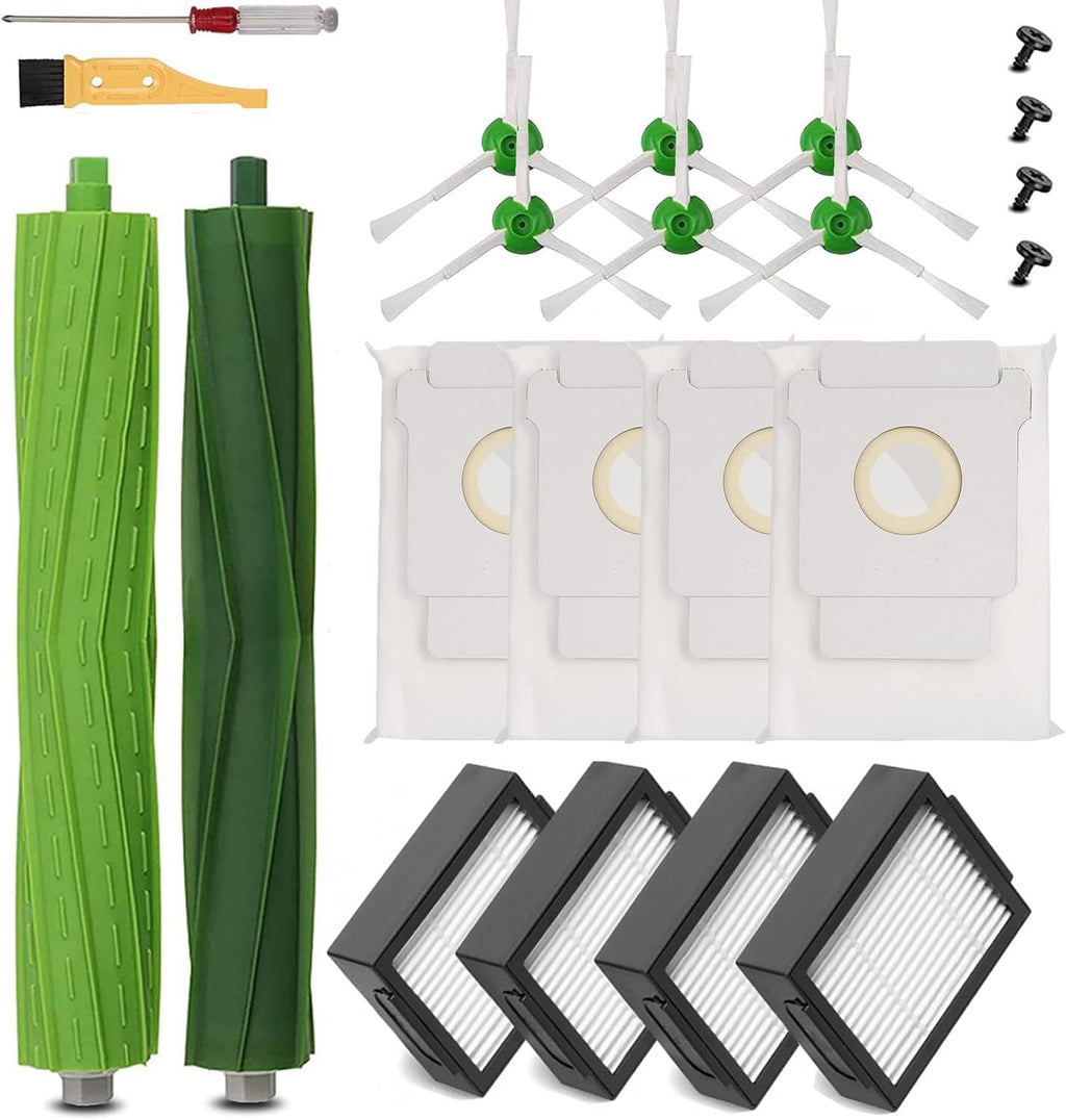 MZY LLC Replacement Parts for iRobot Roomba i7 i7+ i2 i3 i3+ i4 i4+ i6 i6+ i8 i8+ E5 E6 E7, I, E & J Series Vacuum Cleaner (M 15 PCS)