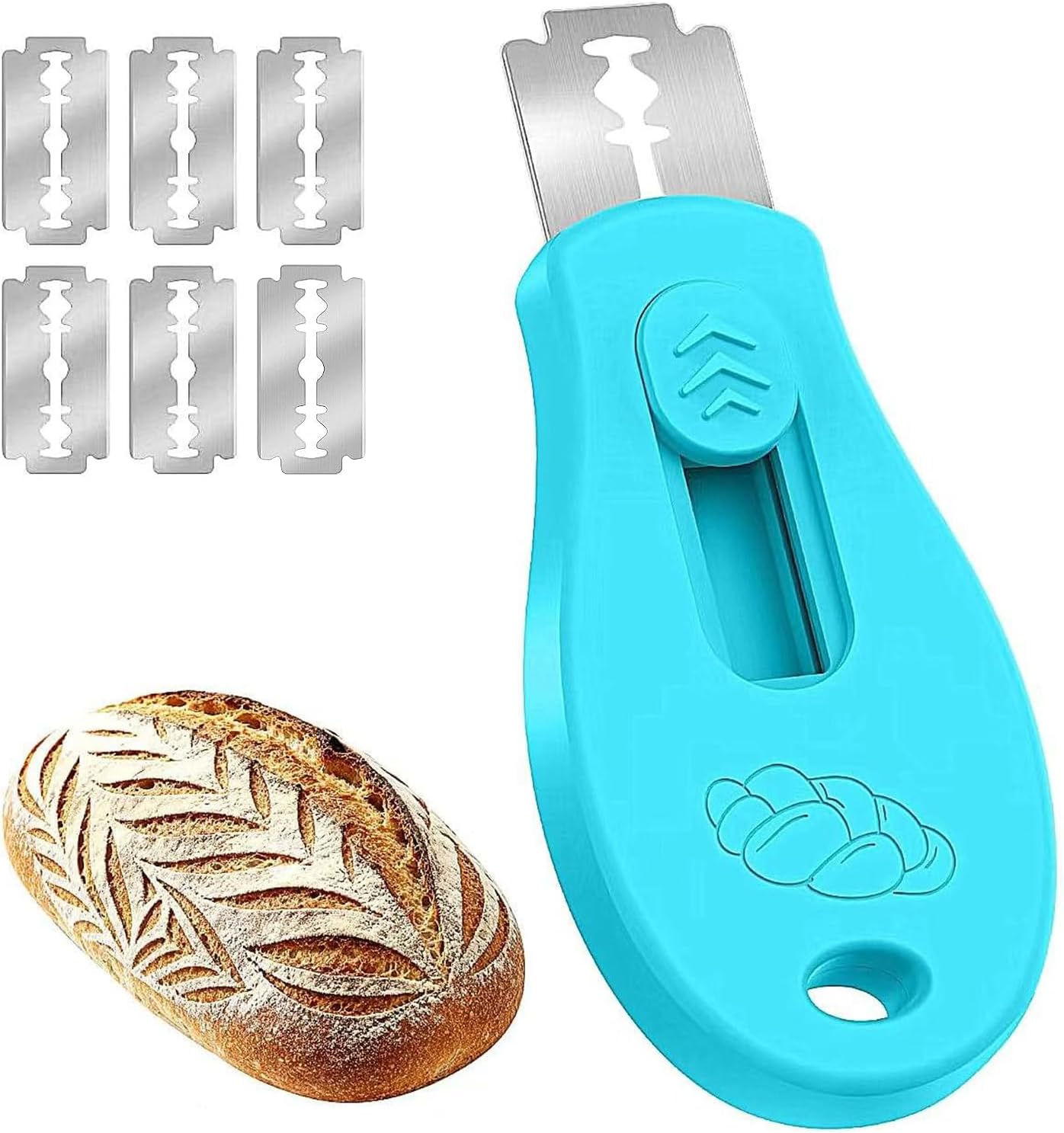 Skiennix Bread Lame - Magnetic Sourdough Scoring Tool with 5 Razor Blades | Perfect for Homemade Bread