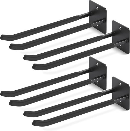 **Skiennix 14-Inch Heavy-Duty Garage Hooks - Extra Large Wall Mount Tool Organizer for Tires, Ladders & More**