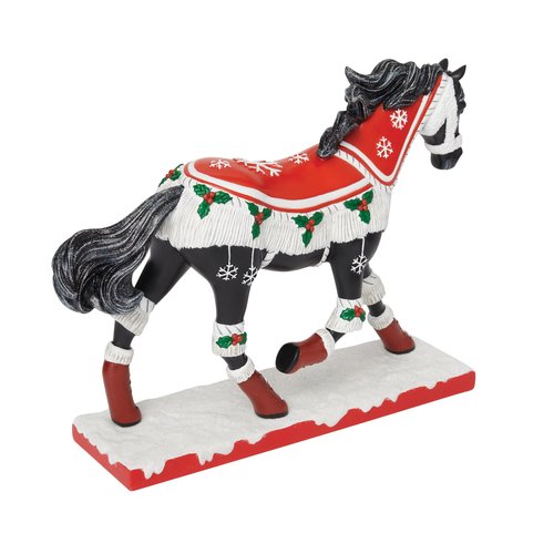 Enesco The Trail of Painted Ponies Christmas Cozy Toes Figurine, 7.3 Inch, Multicolor