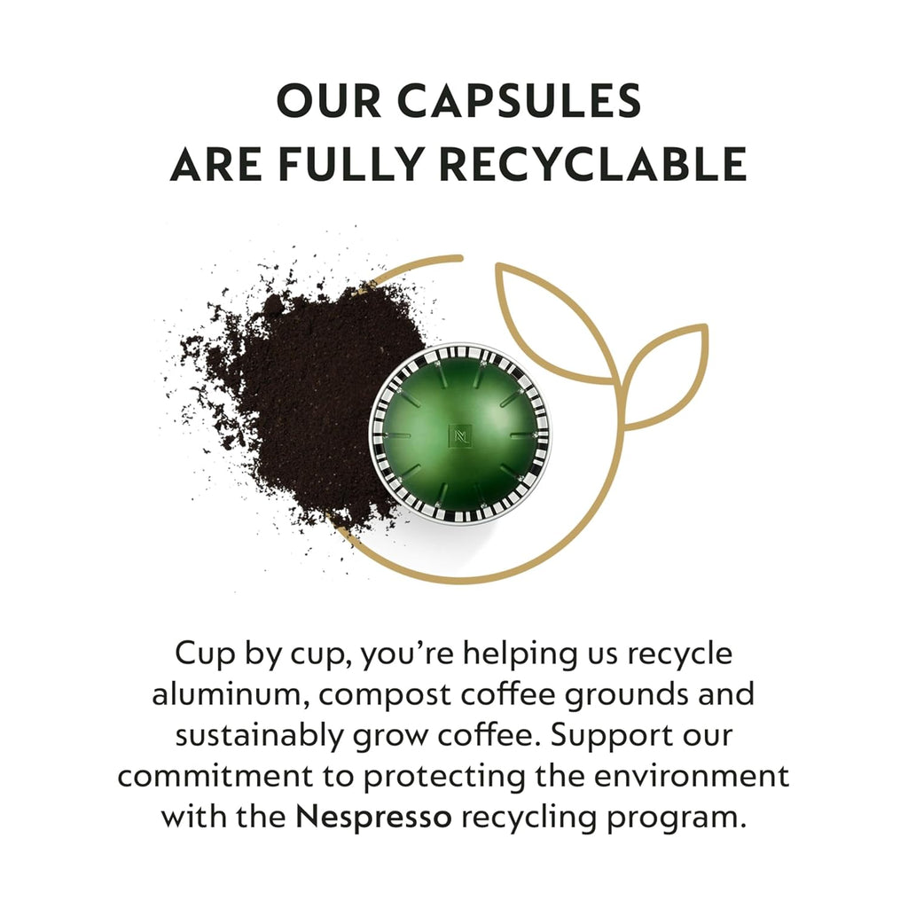 Nespresso Vertuo Stormio Dark Roast Coffee Capsules - 30-Count Pods for 7.8oz Brews (Pack of 2)