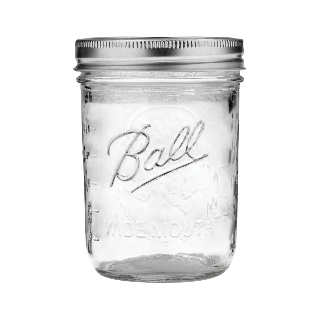 Ball Wide Mouth Pint Canning Jars, 12 Pack, Clear