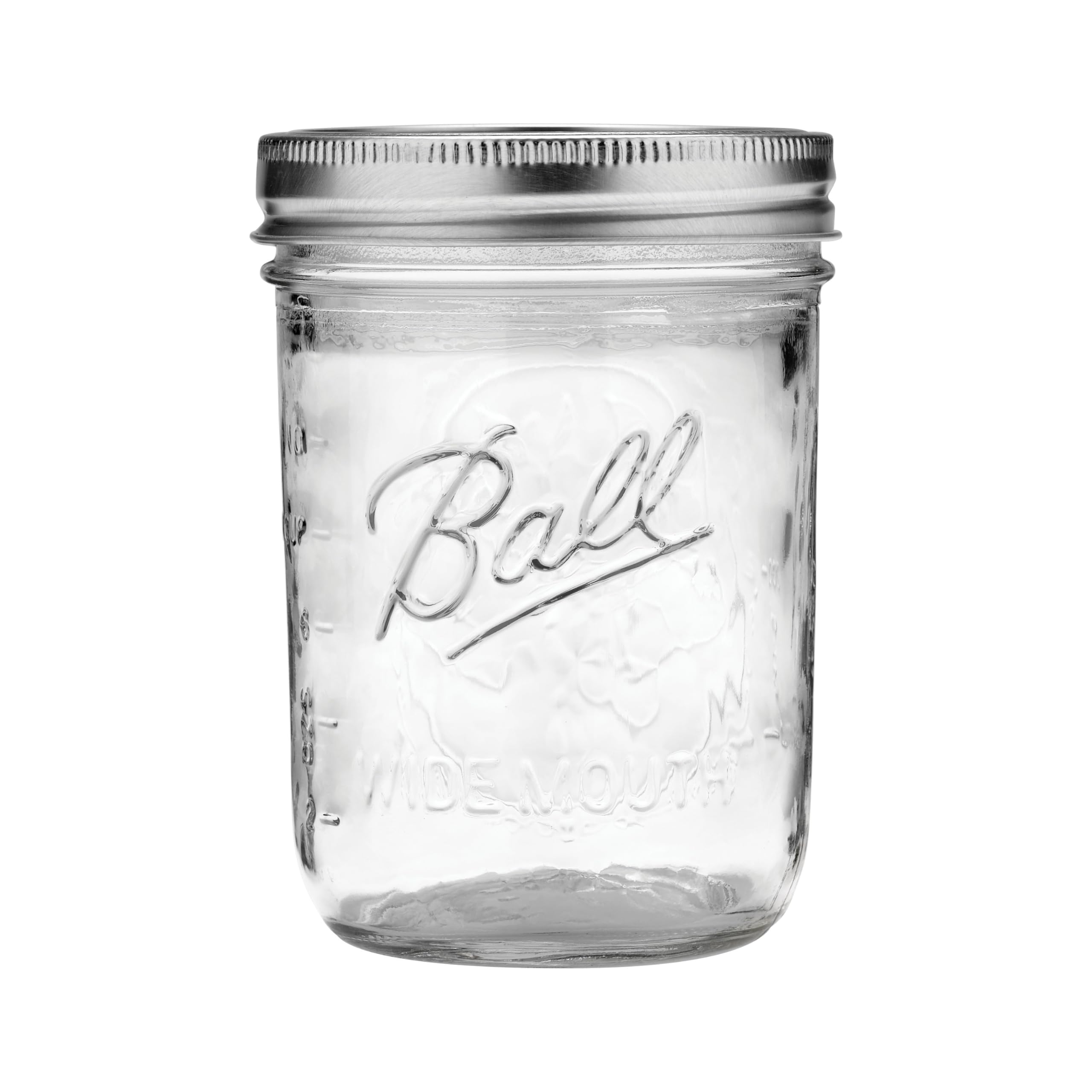 Ball Wide Mouth Pint Canning Jars, 12 Pack, Clear