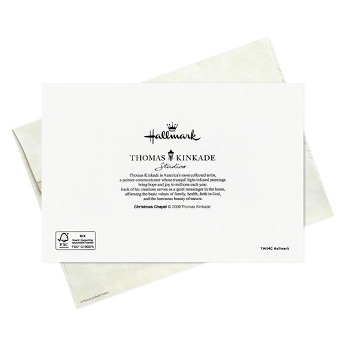 Hallmark Thomas Kinkade Christmas Cards (16 Cards and Envelopes) Christmas Blessing
