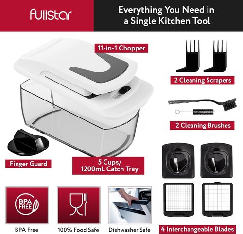 Fullstar Chopper & Tofu Press Bundle - Versatile Kitchen Tools for Effortless Meal Prep