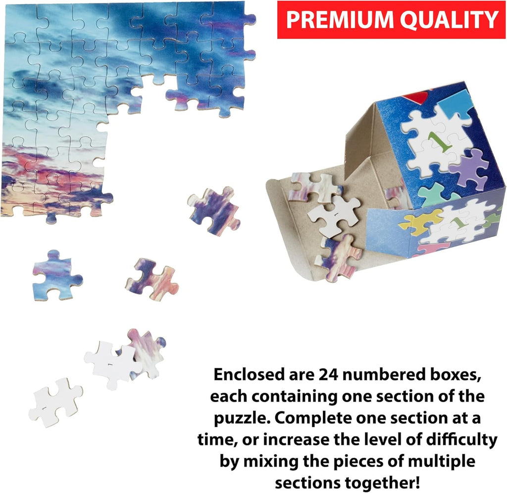Vermont Christmas Company Irresistible Italy Jigsaw Puzzle - 1000 Pieces - 24 Sections for Custom Difficulty