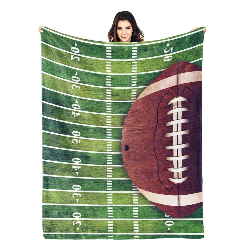 Football Blanket Soft Warm Throw Blanket for Couch Lightweight Cozy Bed Blankets & Throws for Living Room Decor Gifts for Kids 50"x40"