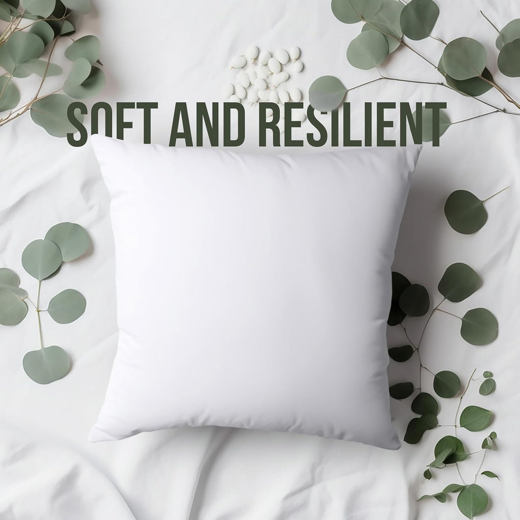 Utopia Bedding Throw Pillow - Fluffy Down Alternative Cushion for Bed & Sofa | 18 x 18 Inches, White