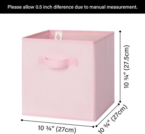 Granny Says Cube Storage Bins - 6-Pack with Hanging Organizer for Efficient Space Saving
