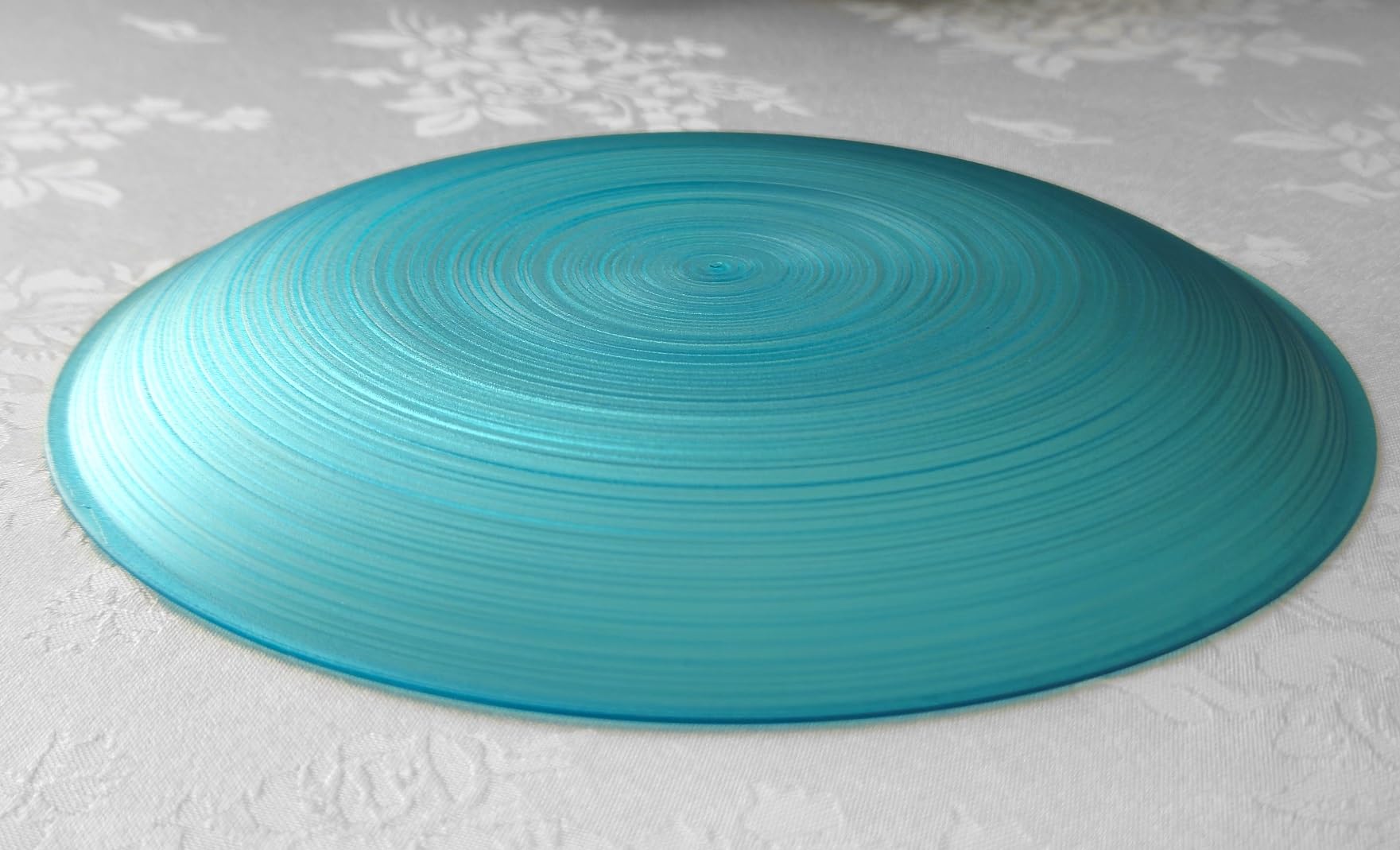 " OCCASIONS " 120 Plates Pack,(60 Guests) Premium Wedding Party Disposable Plastic Plates Set -60 x 10'' Dinner + 60 x 7'' Salad/Dessert (Belize, Aqua & Gold)