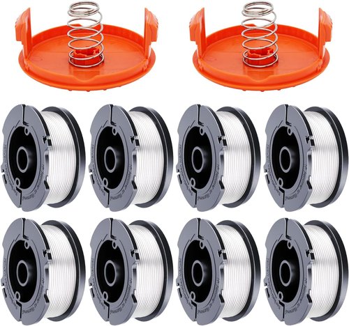Hechuang 10-Pack Weed Eater Spool Replacement - 30ft 0.065" Line for Black+Decker AF-100 Trimmers