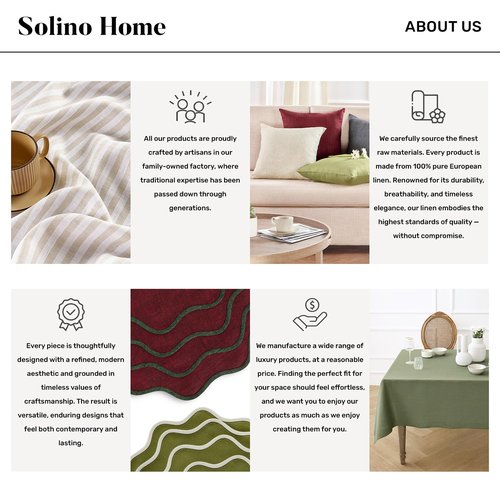 Solino Home Linen Bib Apron for Men & Women - 100% Pure Linen Light Natural Kitchen Apron with Front Pockets - Handcrafted from European Flax
