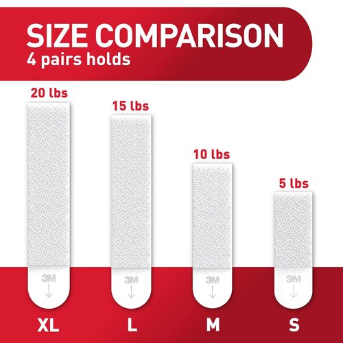 Command 15 lb Large Picture Hanging Strips - Damage-Free Hangers for Frames | 40 Strips, Black Adhesive