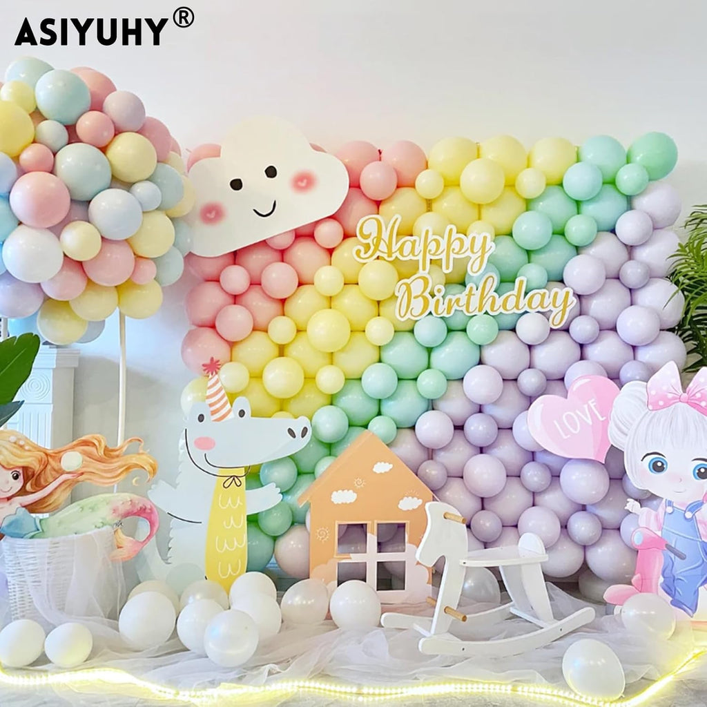 Pastel Balloons 100 Pack - 12 Inch Latex Balloons for Birthday, Baby Shower & Wedding Decor